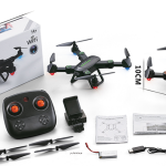 DRONE F16W-1 FOLD AEROCRAFT FPV CÁMARA SELFIE DRONE MALETÍN ALUMINIO Y 2 BATERÍAS