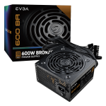 Fuente de poder EVGA 600 BA, 600W, Certificada 80+ Plus Bronze, No modular ENTREGA INMEDIATA