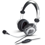 Audífonos Genius HS-04SU, On-Ear, Wired, 1 Conector audífono y micrófono