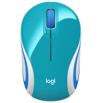 Mouse Mini Inalámbrico Logitech M187, Ultraportátil, Verde Azulado