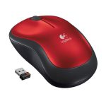 Mouse Inalambrico Logitech M185 Rojo, Wireless