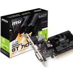 Tarjeta de Video MSI GeForce GT 710 2GD3 LP 2GB 64-Bit DDR3 PCI Express 2.0 Low Profile