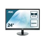 Monitor AOC 23,6" Led Full HD (1920x1080), 5ms, 60Hz, HDMI, VGA
