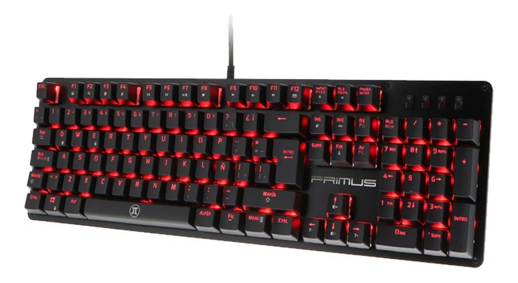 Primus teclado mecanico ballista100T luz roja 70MM click - Imagen 3