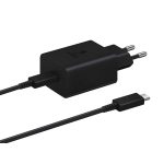 Cargador USB Samsung Tipo-C 45W Carga Súper Rápida 2.0 Negro (Compatible con todas las Tablet)