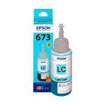 Botella de Tinta Original Epson 673 (T673520), Cian Claro