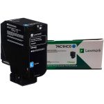 Tóner Lexmark 74C4SC0 (hasta 7k págs, Cian)