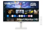 Monitor Plano Samsung Smart M5 27" Full HD IPS HDMI USB WiFi Blanco