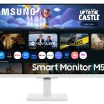 Monitor Plano Samsung Smart M5 27" Full HD IPS HDMI USB WiFi Blanco